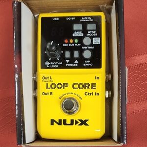 NUX Loop Core Pedal in Bright Yellow